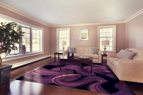 Аbstract Flooring Decor for Livingroom