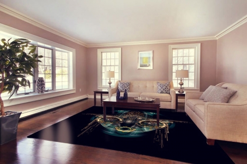 Аbstract Flooring Decor for Livingroom