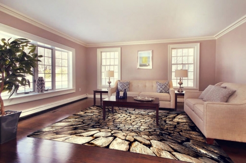 Аbstract Flooring Decor for Livingroom