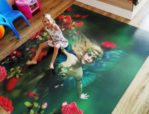 3D flooring in a nursery room