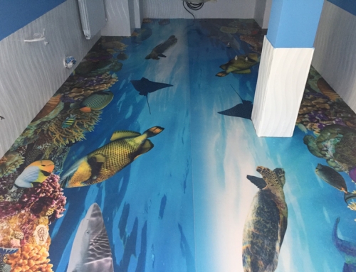 3D flooring in a wet room, Petrich