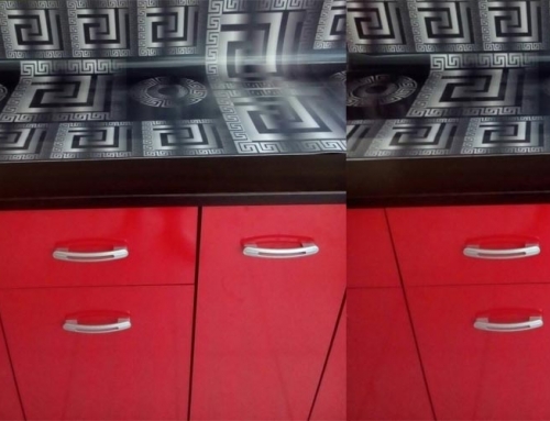 3D Backsplash for the kitchen in a furniture store