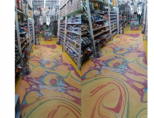 3D flooring in a paint shop
