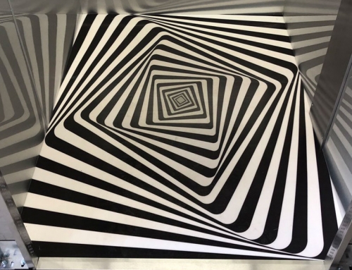 3D flooring for lifts with a 3D illusion design